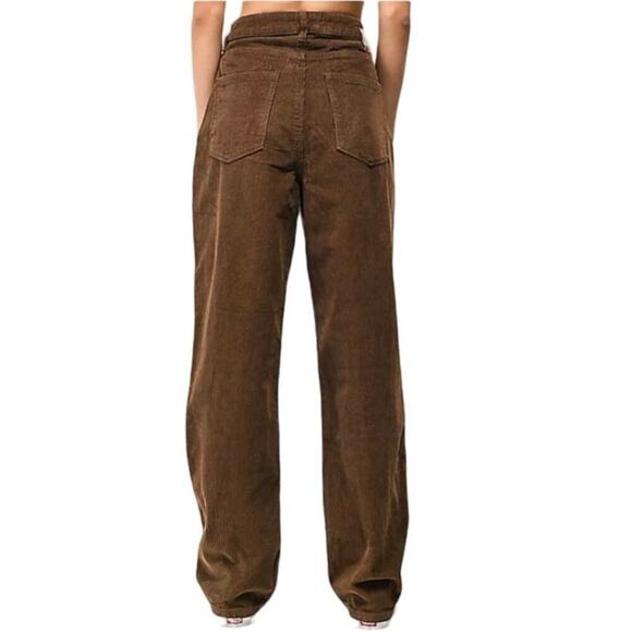 Empyre Women’s Tori Corduroy Skate Pants Dark Brown Size 9 - Picture 2 of 7